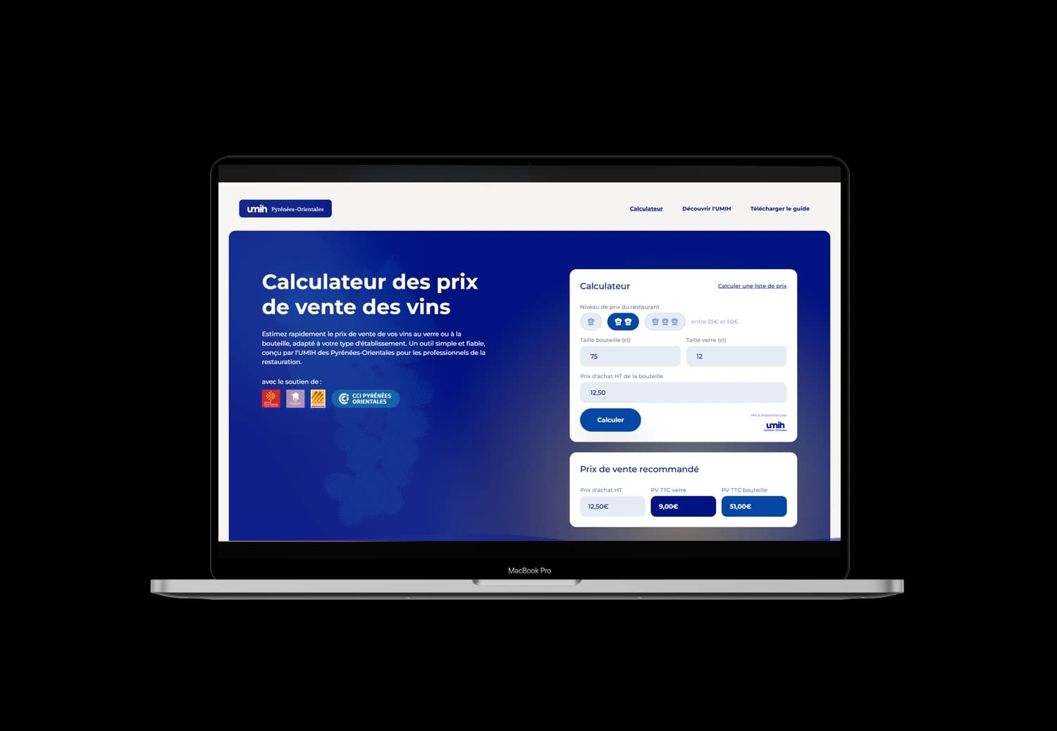 CALCULATEUR UMIH 66 - Outil web métier développé par l'agence LOBBI à Perpignan CALCULATEUR UMIH 66 - Outil web métier développé par l'agence LOBBI à Perpignan